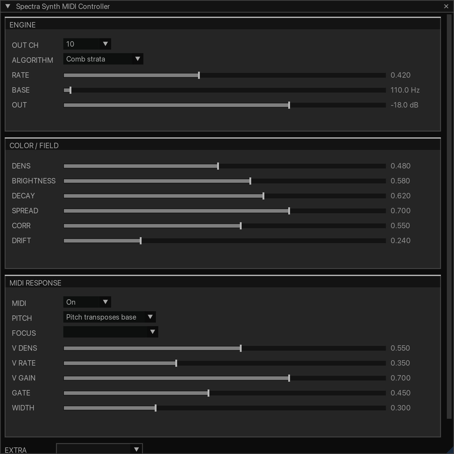 Spectra Synth MIDI Controller
