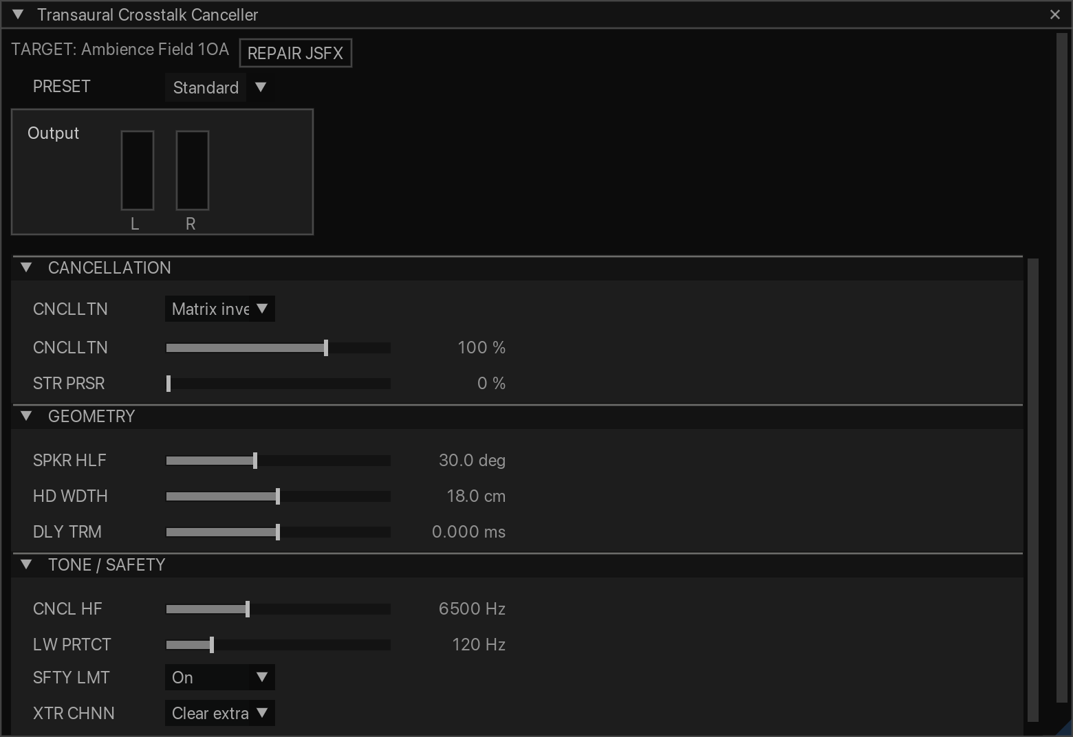 Transaural Crosstalk Canceller