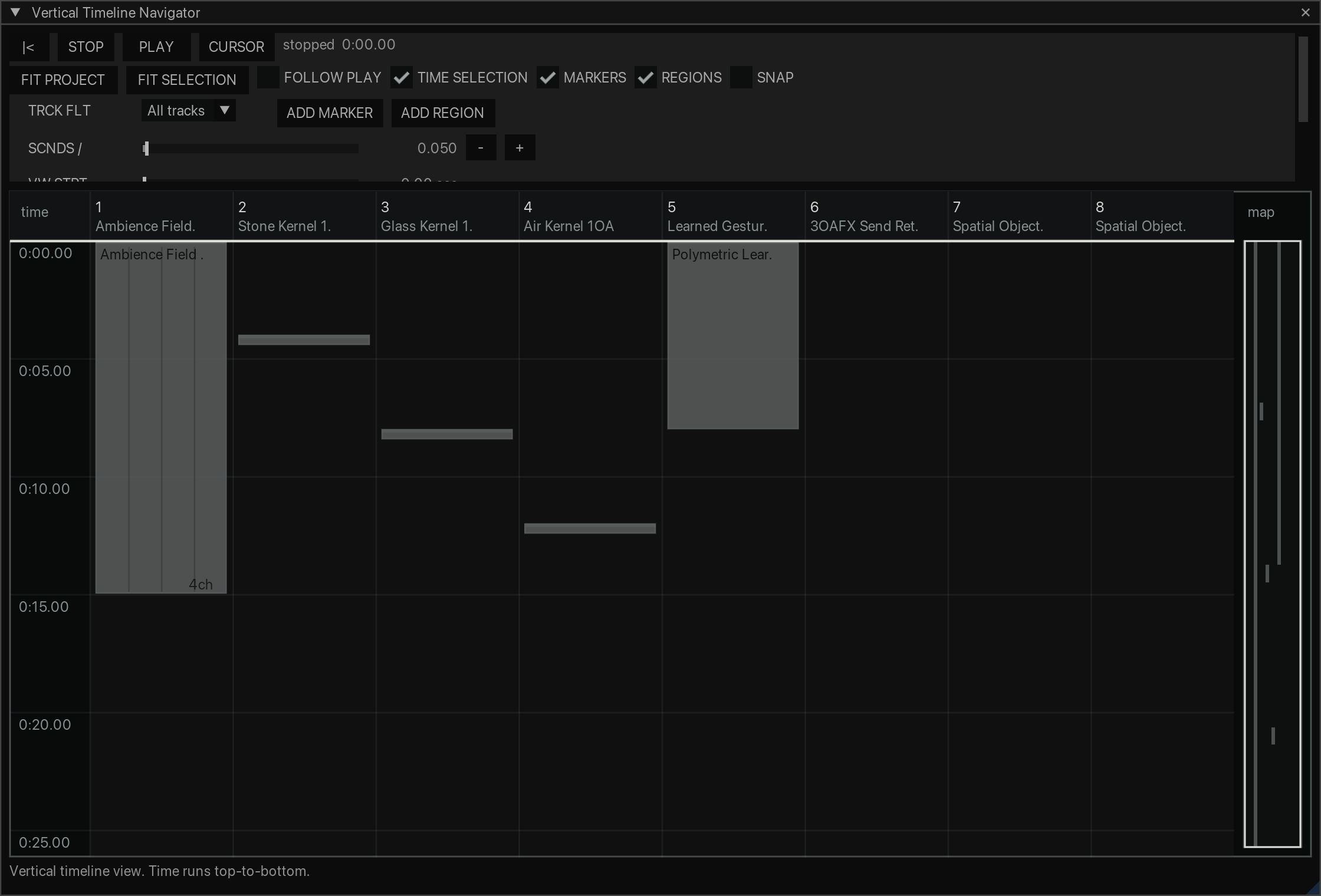 Vertical Timeline Navigator